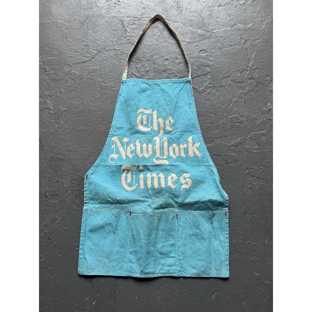 Vintage Advertising Apron New York Times 50s